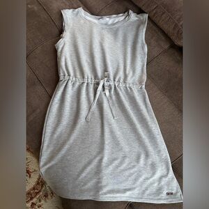 Calvin Klein Gray Mini Sleeveless Blouson Dress Size S